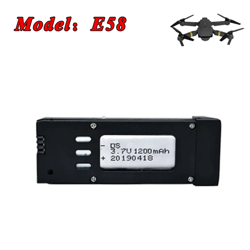 Batterie Drone E58 1200mAh Lot 2-10pcs, E88 1800mAh