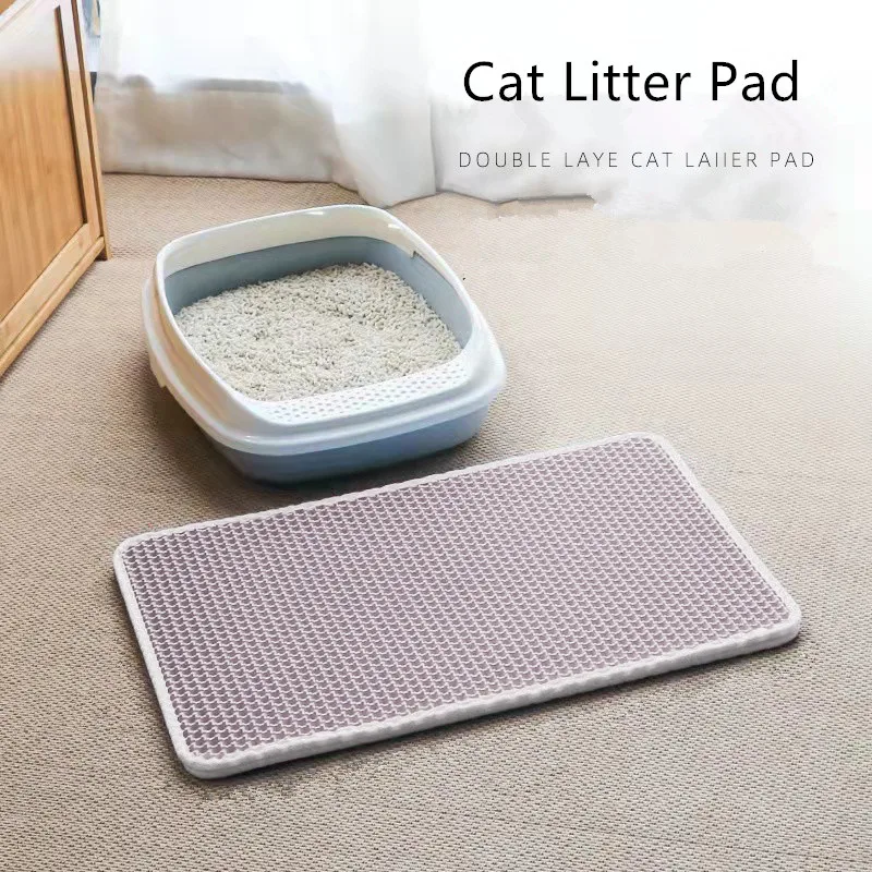 

Pet Cat Litter Mat Waterproof Double Layer Pet Litter Mat Non-slip Sand Cat Pad Washable Pet Dog Bed Cat Mat Kitten Pet Supplies