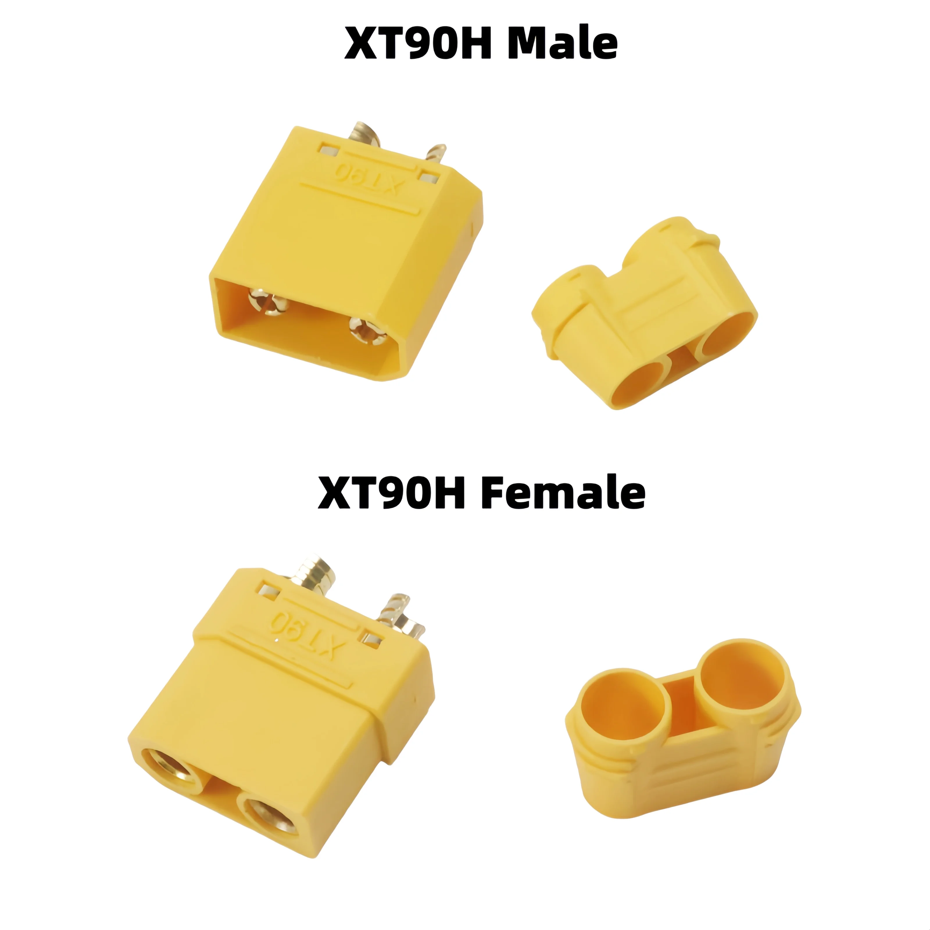 Lot de 5 paires Connecteurs XT90H Mâle Femelle pour Batterie Lipo RC