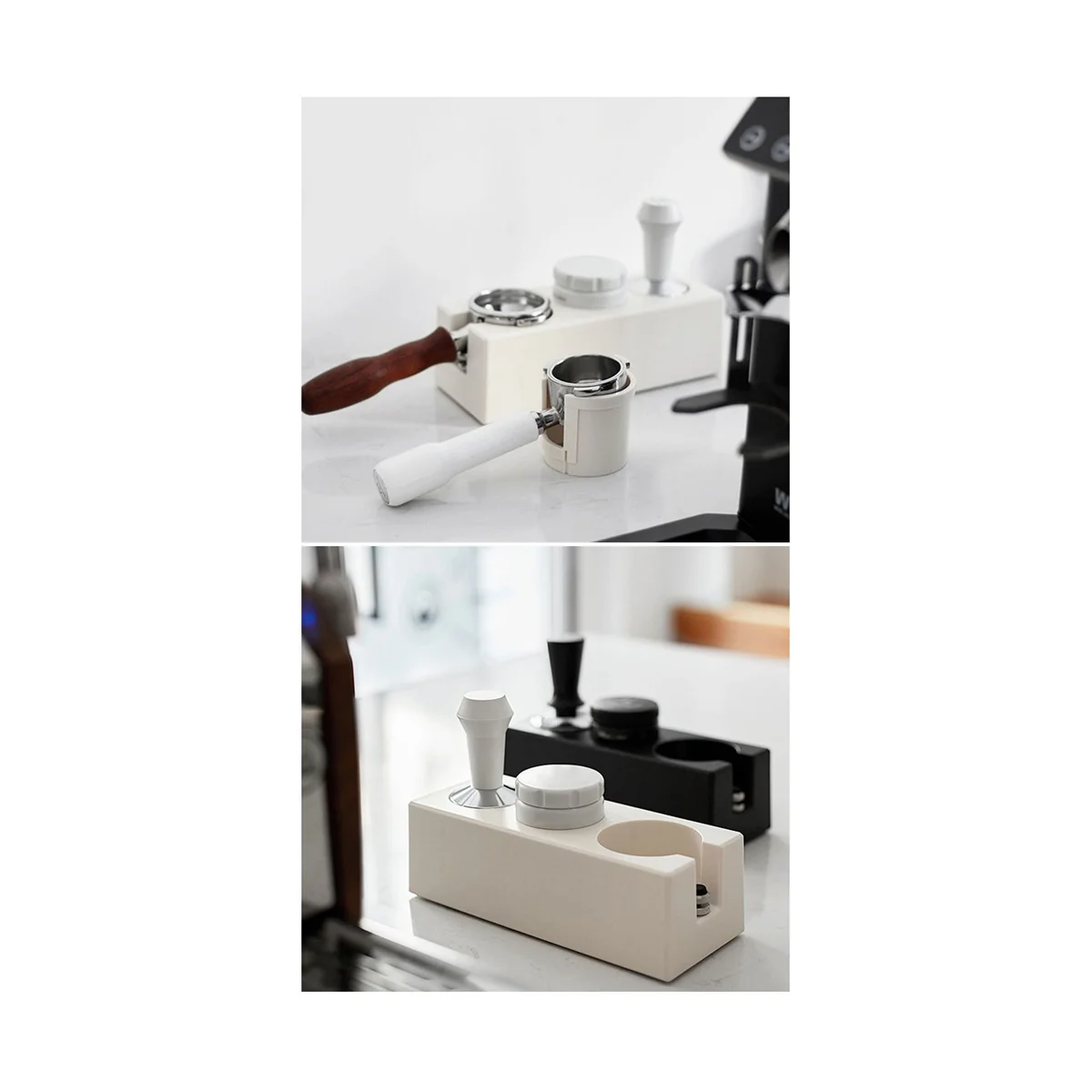 

51Mm-58Mm Coffee Tamper Holder Filter Stand Espresso Distributor Mat Rack Coffee Maker Tool Accessories Barista-White