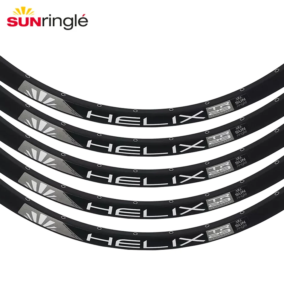 Sunringle Bicycle Rim HELIX 25 27 29 26/27.5/29 Inch MTB Circle Sleeved/Welded/TUBELESS Suitable for XC/TR/FR/AM/DH/Slope Car