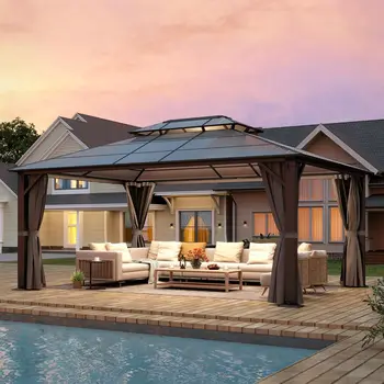 Hardtop Double Roof Gazebo Pavilion 1