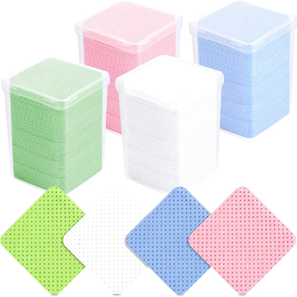 

200Pcs Lint Free Nail Wipes Cotton Pads UV Gel Polish Remover Cleaner Paper Pad Soft Nail Art Cleaning Nailwipes Manicure Tools