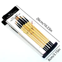 24pcs Professional Artist Paint Brush Set Include Round Filbert Flat Angle Fine Detail Brushes Premium Nylon Brush for Painting 2
