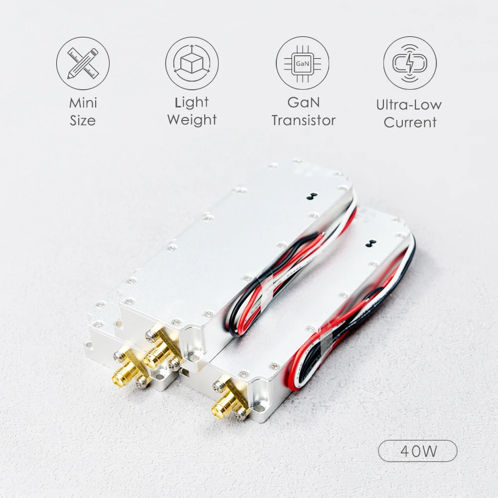 1.5GHz 1.6GHz 40W RF High Power Amplifiers wireless Signal Extender Sweep Signal Source For Drone GPS