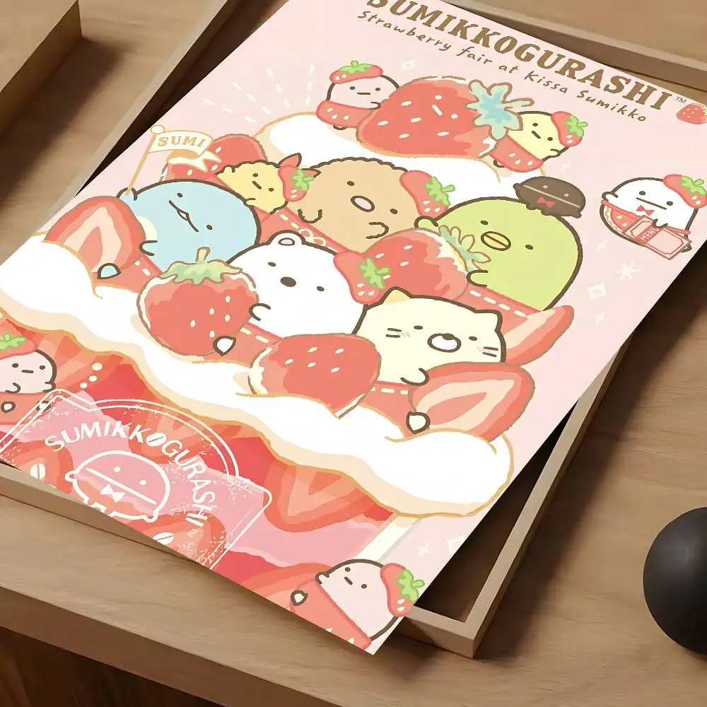 Anime S-Sumikko Gurashi Poster, wasserdicht, Vintage-Filmposter, hochwertiger Wandkunstdruck für Raumdekoration, Geschenk – Detail 11