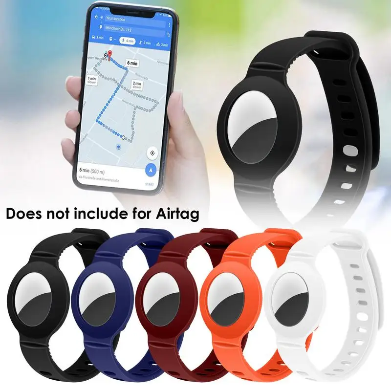 

Case For AppleAirTags Soft Silicone Strap Air Tag Anti-Scratch Bracelet Protective Cover ShellAirTag Children Watch Strap