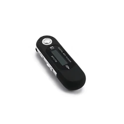 Portable USB Digital Music Player with LCD Screen, 4GB Storage, and FM Radio - 32 MB (Black)