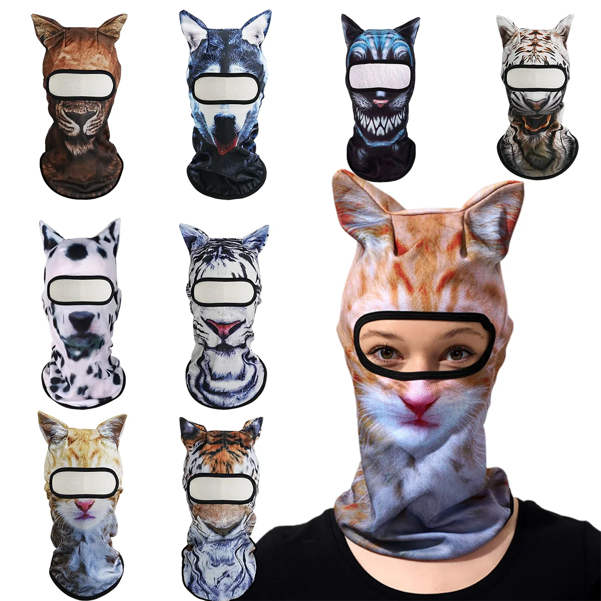 Animal Full Face Cosplay Accessory Balaclava Mask Cute Motorcycle ...
