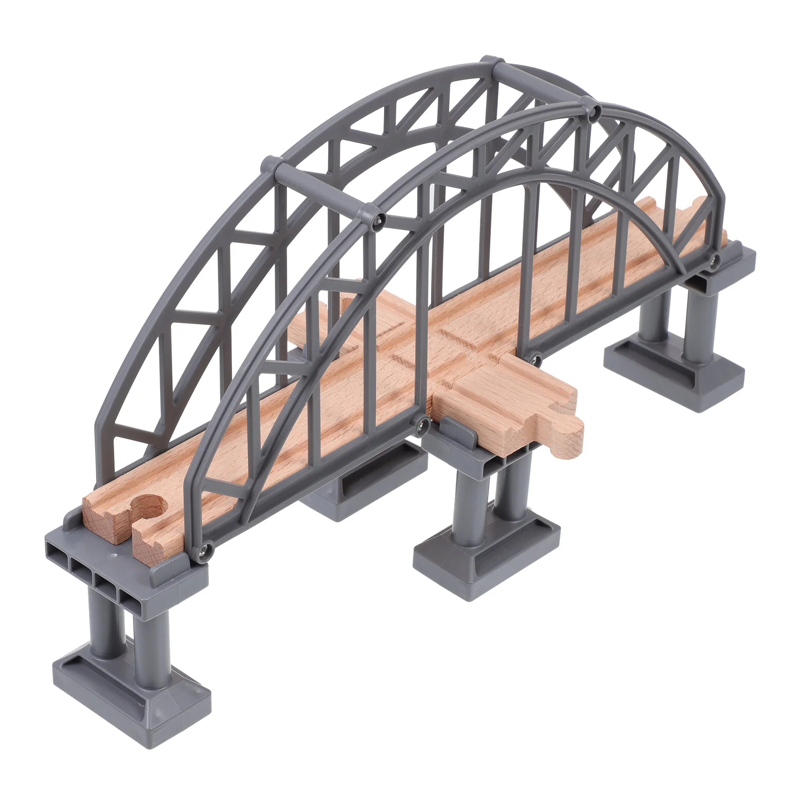 Puzzle Train Scene Toy Toddler Toys Track Accessory Abs Wooden Children Railway Expansion