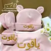 Embroidery Name Baby Blanket Hat Set Cotton Newborn Swaddle Adjustable Infant Sleeping Swaddle Wraps All Seasons 0-6 Months 1