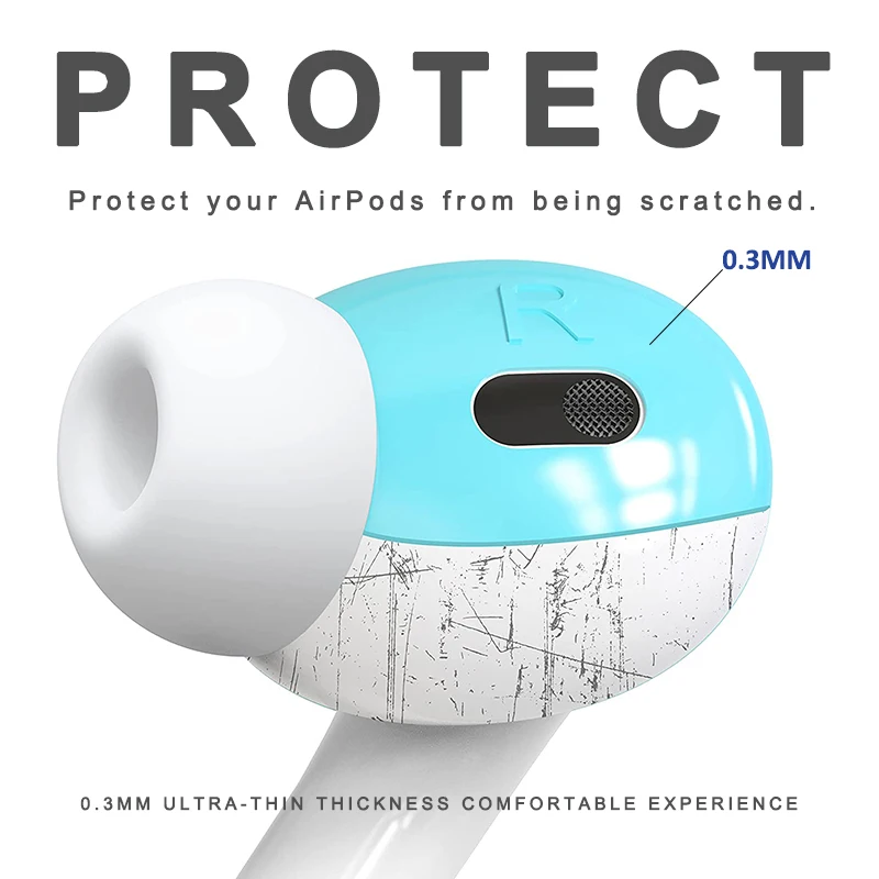 Eartips para airpods pro 2 capas de pele capa protetora pontas de