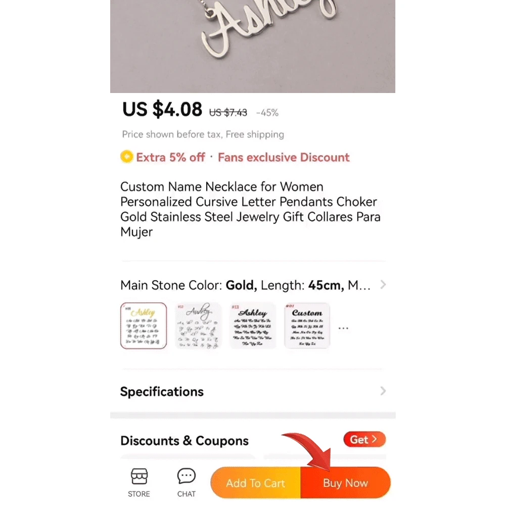 Рисунок 6 - Индивидуальное ожерелье с кулоном с именем для мужчин