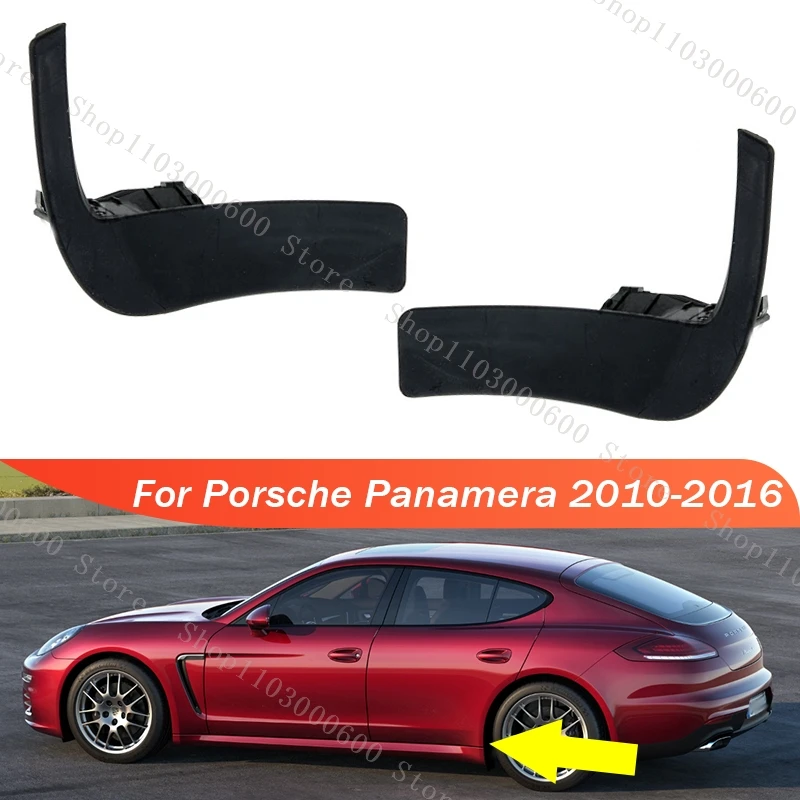 Für Porsche Panamera 2010–2016, hinterer Kotflügel, Spritzschutz, Kotflügel, Schmutzfänger, Radspoiler 97055960100 97055960101 – Detail 1