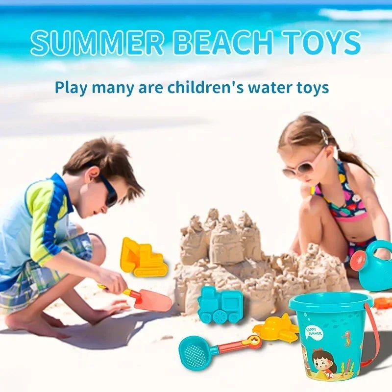 Children Sand Toys 18PCS Summer Beach Game Sand Bucket Shovel Silicone Sandbox Outdoor Water Fun Beach Toys kid gifts 3