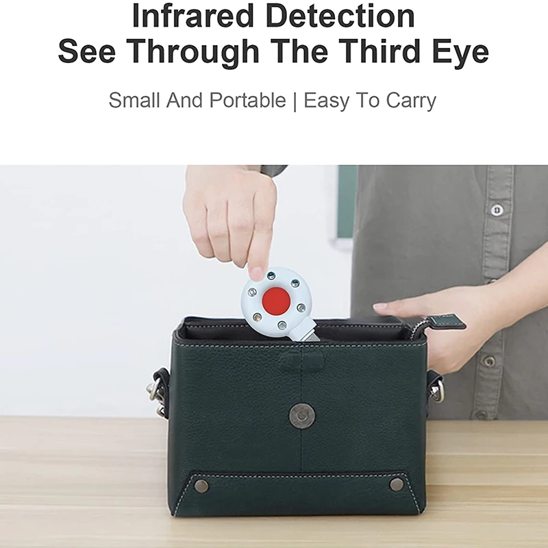 Anti-Spy Camera Detector LED Mobile Phone Anti Candid Camera Detector USB C Portable Hotel Anti-Theft Camera For iOS Android