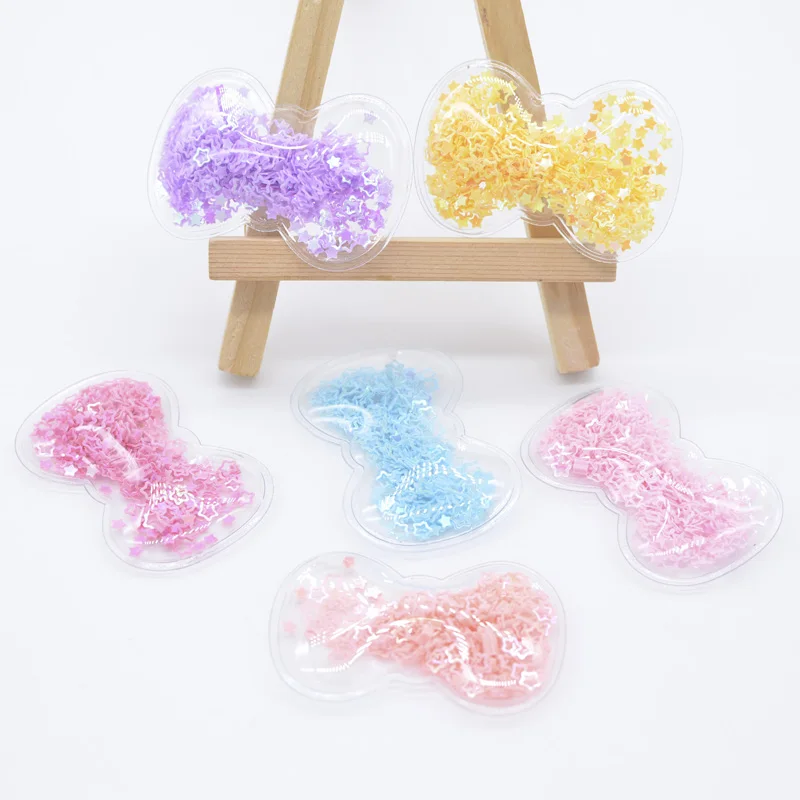 Mixed Opaque 20mm Bowtie Plastic Beads (60pcs)