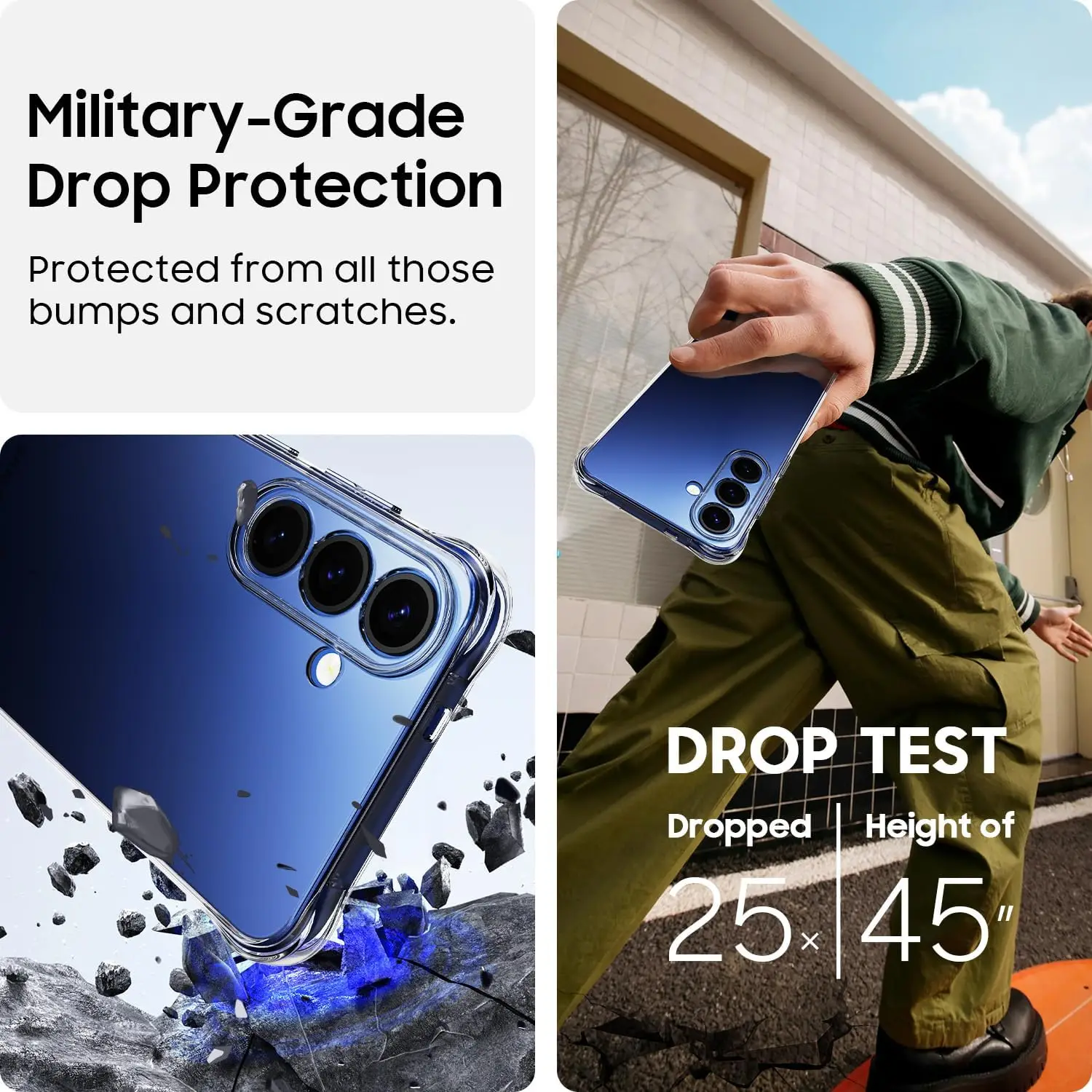 Crystal Clear Shockproof TPU Phone Case - Transparent & No Yellowing