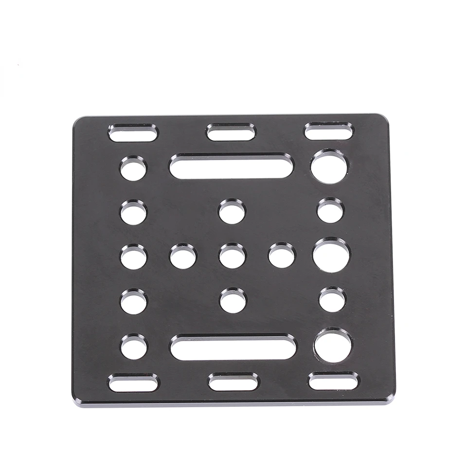 3D Printer Part High Quality Opensource V Slot Gantry Plate 20mm Black Sand Blasting 65.5mmx65.5mmx3mm 3d Printer Accessories