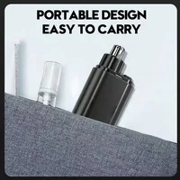 Nose Hair Trimmer Type-C Charging Rounded Arched Blade Electric Portable Men Mini Nose Hair Trimmer Face Care Kit Tools 5