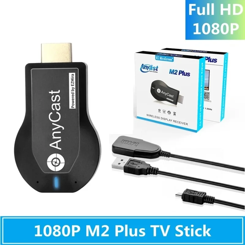 

M9 2.4G 1080P Wireless WiFi Display TV Dongle Receiver HDMI-compatible TV Stick M2Plus for DLNA Miracast for AnyCast for Airplay