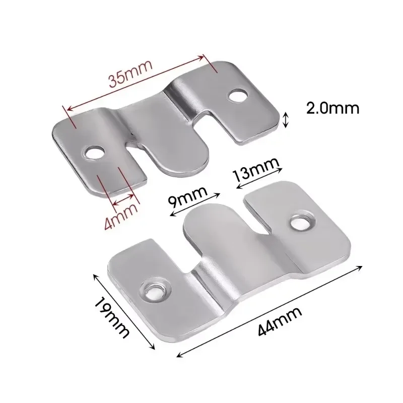 Hanging Buckle Stainless Steel Interlock Hanging Buckle Heavy Duty Photo Frame Hook Wall Mounted Flush Mount Brackets For Furniture Connector