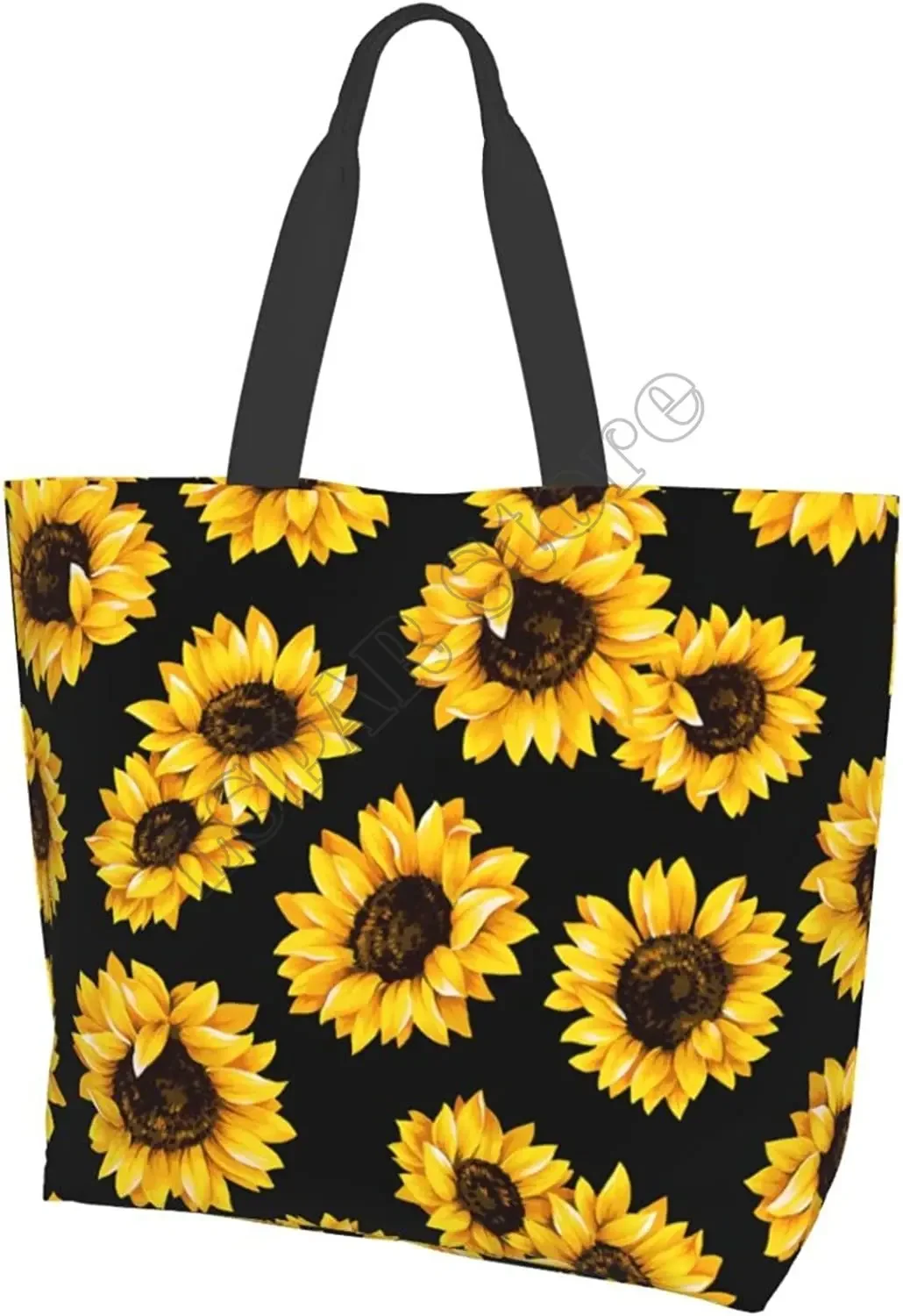 

Sunflower Tote Bag for Women Beach Bag Portable Waterproof Handbag Reusable Grocery Bags for Travle Gym Shopping School