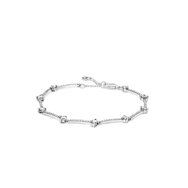 2024 New Women's Bracelet S925 Qixi Valentine's Day Long Decoration Chain Bracelet Rose Gold Chain Bracelet DIY Jewelry Gift
