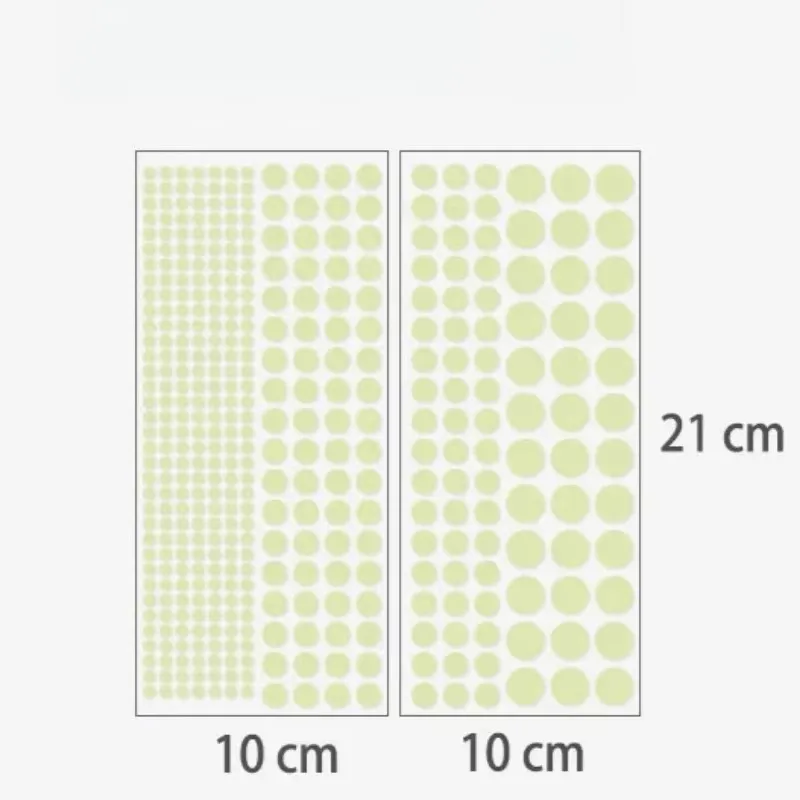 2Pcs Luminous Dots Wall Stickers Fluorescent Home Children's Room Creative Diy Starry Decoration Stickers Home Decor Accessories