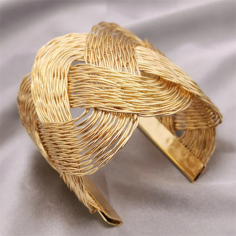 Woven Bracelets Fashion Weave Bracelets For Women Designer Luxury Punk Wedding Love Handmade Gothic Bangles