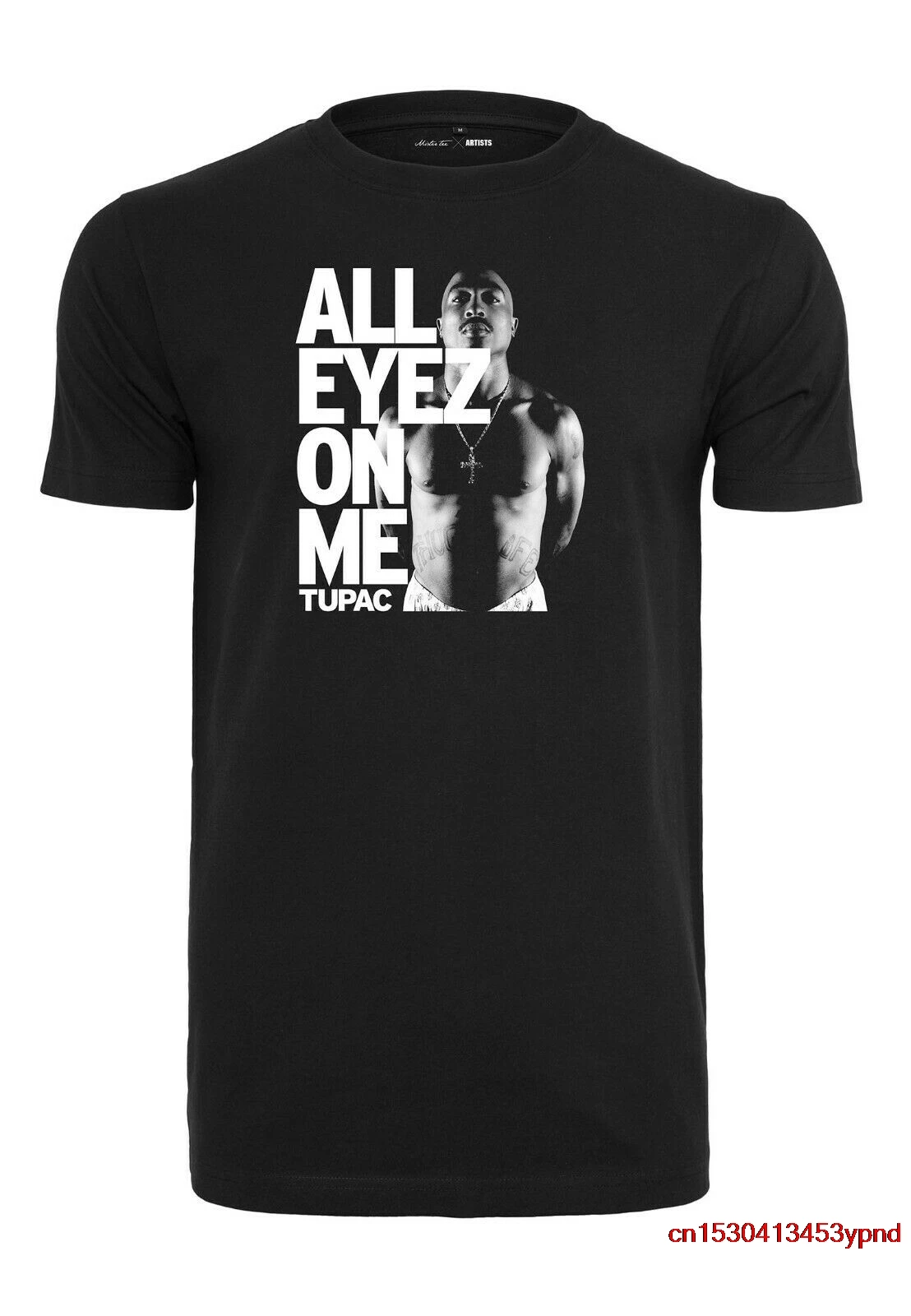 2Pac Tupac T-Shirt Xl Oldschool Hip Hop Anni '90 Rap Gangster All Eyez On Me Hip Hop Tee T-Shirt Da Uomo