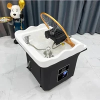 Head Spa Shampoo Chair Hair Salon Portable Small Hair Washing Station Chair Move Therapy Lettino Massaggio Furniture MQ50SC 1