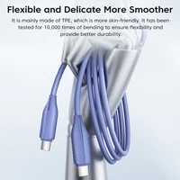 Toocki 100W Type C to Type C Cale PD4.0 5A Fast Charging for Macbokk iPhone 15 Samsung Xiomi Huawei Realme C to C Data Cable - Image 4