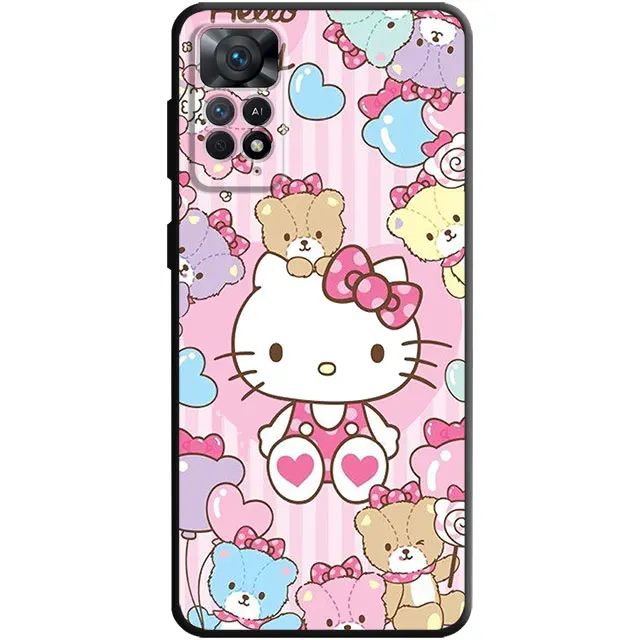 thumbnail image 1 of Funda de teléfono con dibujos animados de Hello Kitty para Redmi 10C, 10, 9, 9A, 12C, 9C, K40, K50, Gaming Note 11, 10, 9, 9S, 8, 9T, 8T, 7, 12 Pro, 1 of 5