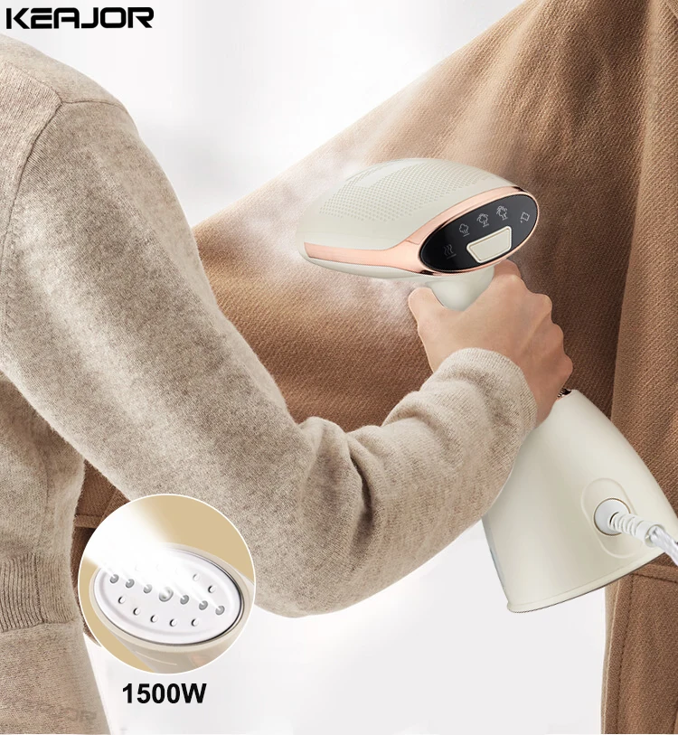 휴대용 의류용 스팀 다리미, 220V 1500W 280ml 발생력, 여행 및 가정용. 8 스티머 휴대용 전기 수직 스팀 다리미, 가정용 여행용 의류, 1500W 강력한 휴대용 의류 다리미