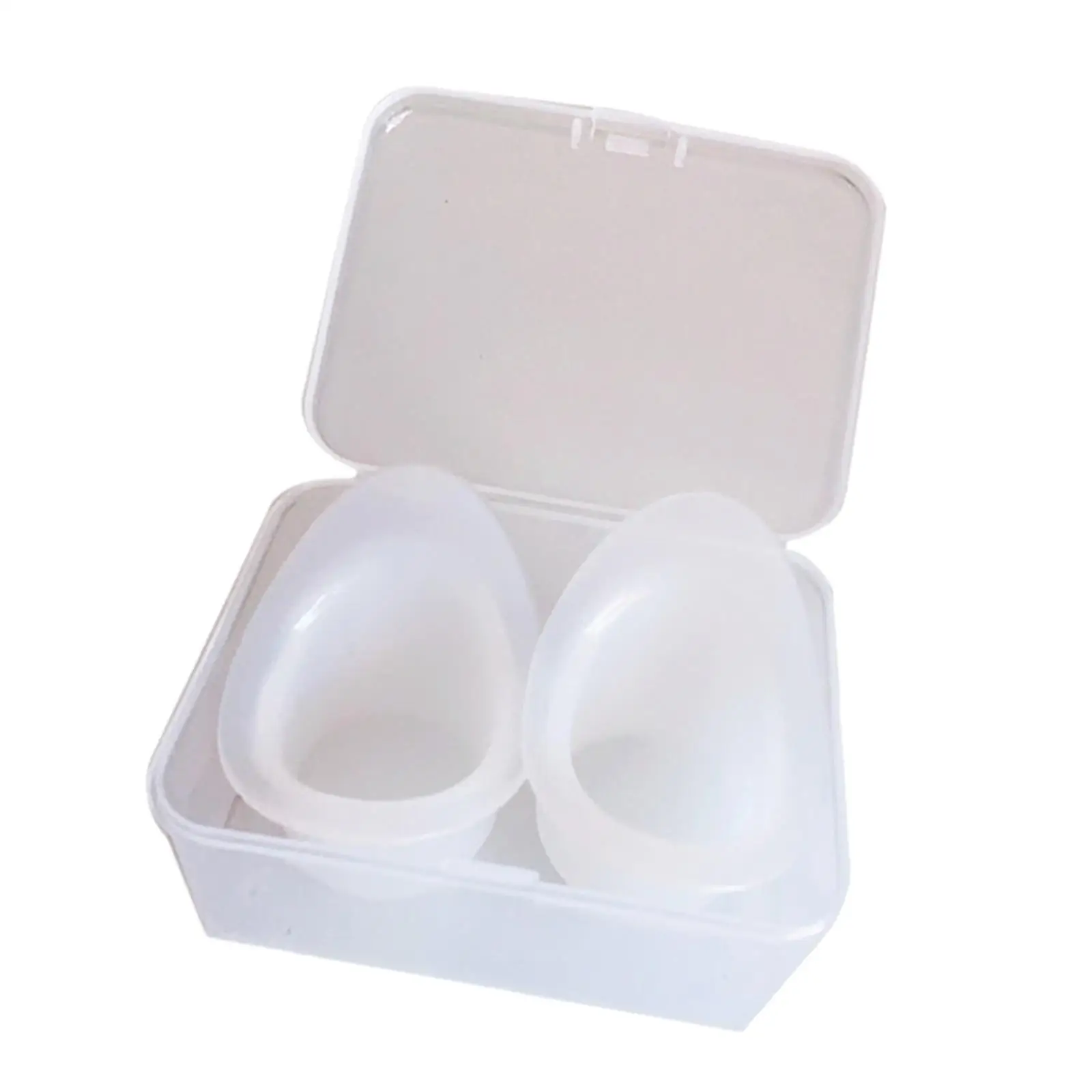 2Pcs Silicone Eye Wash Cups Eye Shaped Rim Soft Resuable Cleaning Cup Tool Measuring Cup Rinse Makeup Remove Dust
