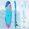 CADALENE Inflatable Stand Up Paddle Board, 10' 6" SUP PaddleBoard for Adults & Youth, with Camera Mount & Premium Accessories