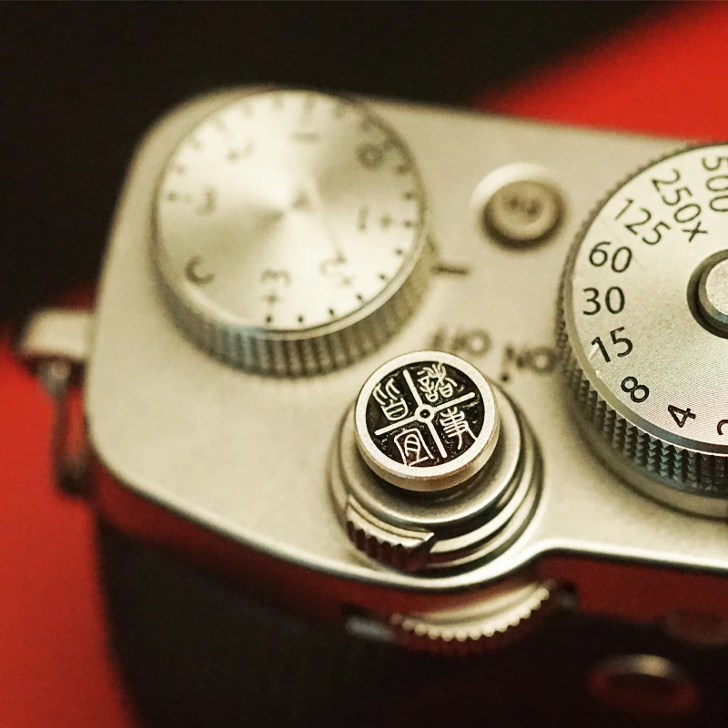 Per Canon 80D Sony A1 A7C A7C2 A7M3 Decorazione Fotocamera Pulsante Otturatore Fotocamera In Metallo Fujifilm Gfx100 Gfx100S Panasonic Gh5 Gh6