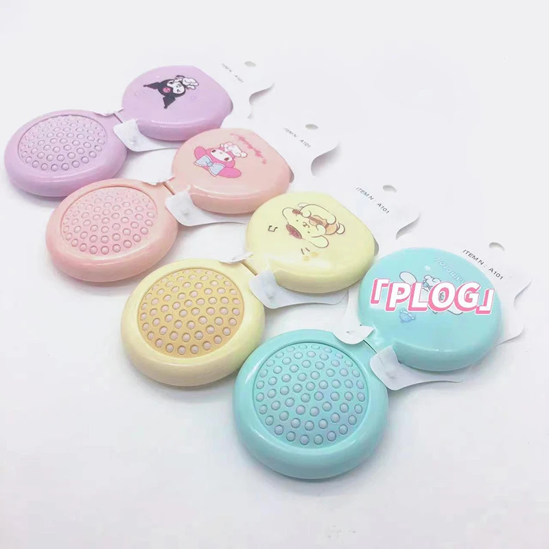 

Sanrio Mirror Massage Comb 2-In-1 Kuromi Mymelody Cinnamoroll Foldable Air Bag Comb Pompompurin Easy To Carry Around