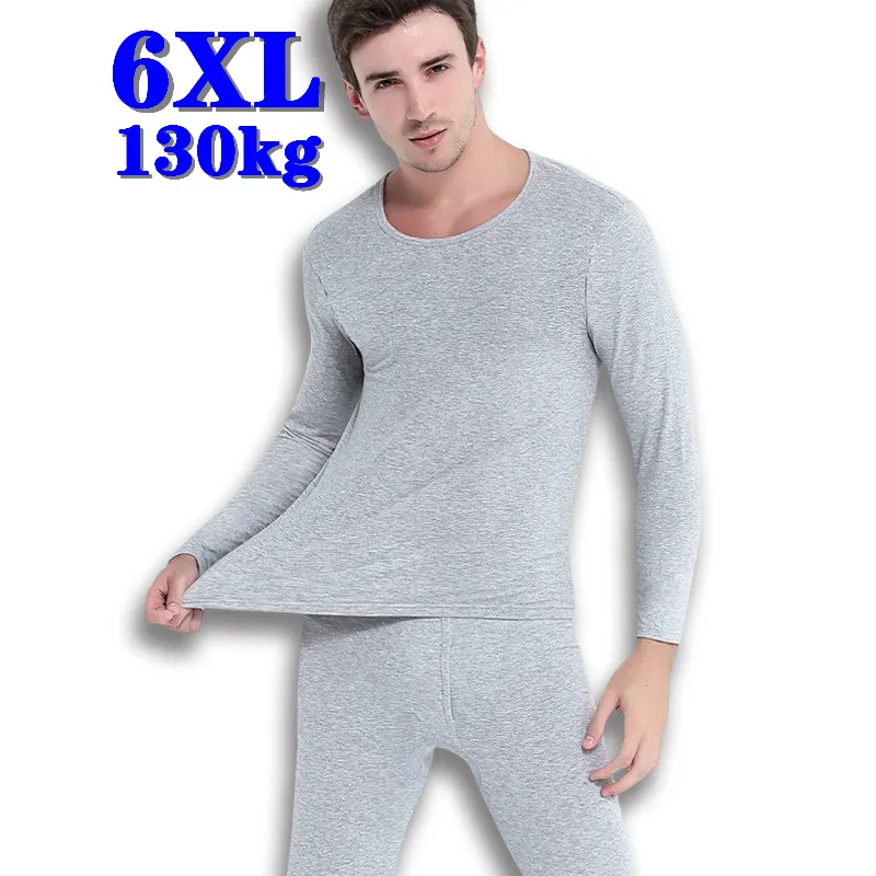 Long Underwear For Men Long Johns Cotton Thermal Underwear Winter Spring T-Shirts Pants 2 Pieces Sets thermal underwear set,thermal underwear,cotton underwear