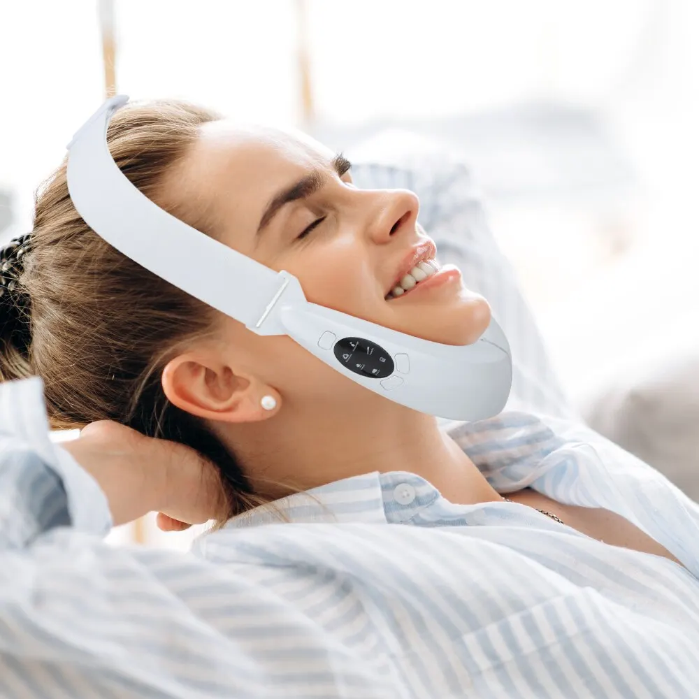 Face Lifter V-Line Up Face Lifting Belt Face Slimming Vibration Massager LED Display Facial Beauty Instrument
