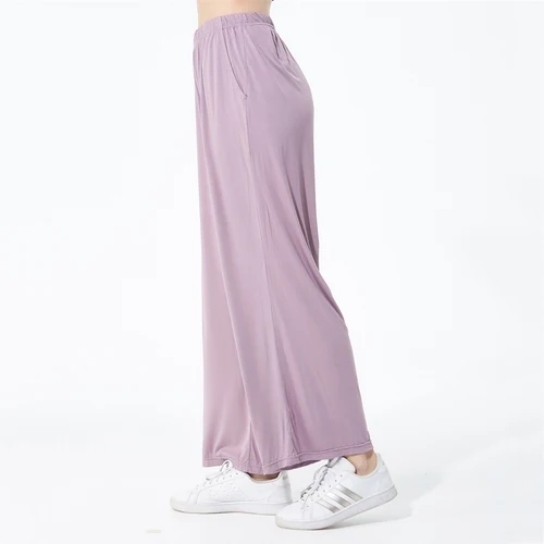 플러스 사이즈 6XL 7XL 잠옷 바지 여성 봄 여름 코튼 잠옷 수면 바지 솔리드 컬러 캐주얼 Loungewear 가정 의류 2