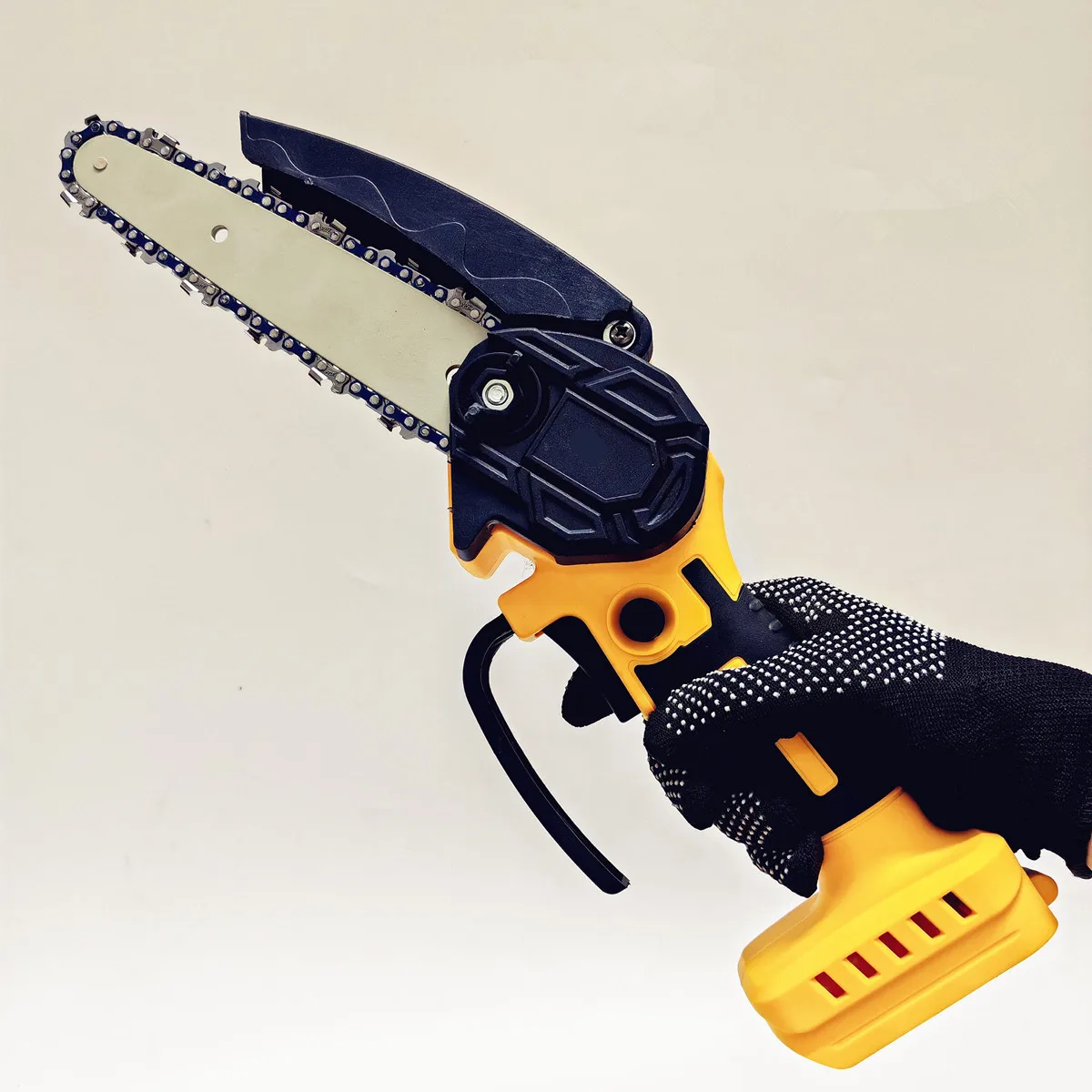Fit For DeWALT 18V 20V Battery Cordless Chainsaw Mini Electric Chain Saw 6 Inch Woodworking Garden Logging Power Tools 3