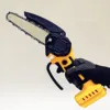 Fit For DeWALT 18V 20V Battery Cordless Chainsaw Mini Electric Chain Saw 6 Inch Woodworking Garden Logging Power Tools 3