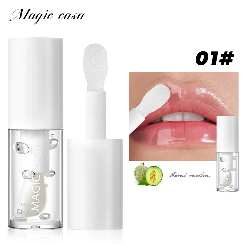 thumbnail image 1 of MAGIC CASA 5 Color Translucent Fruit Jelly Lip Oil Moisturizing Lip Protector Lip Honey Moisturizing Lip Lines Lipstick Base, 1 of 5