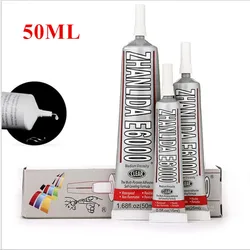 Super colle avec très adhésive pour bricolage, flacon de 50 ml, liquide industriel E6000 pour peinture, diamant, tissu, métal, strass, cristal, verre UV 