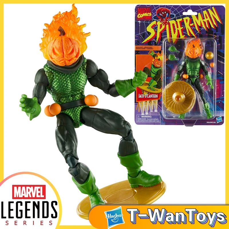 

Hasbro Marvel Legends Series Spider-Man Comics Retro-Style Classic Collectible Jack O'lantern 6-Inch Action Figure (15Cm)