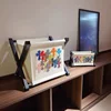 Trendy Dressing Room, Soft Classical Light Luxury Style 925 Silver, Solid Wood Frame, Storage Box Basket 6