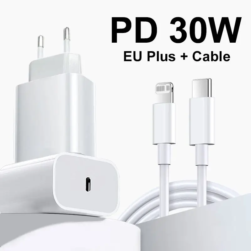 ตัวเลือกสินค้า ชาร์จเร็ว iPhone iPad 30W USB-C พร้อมสาย