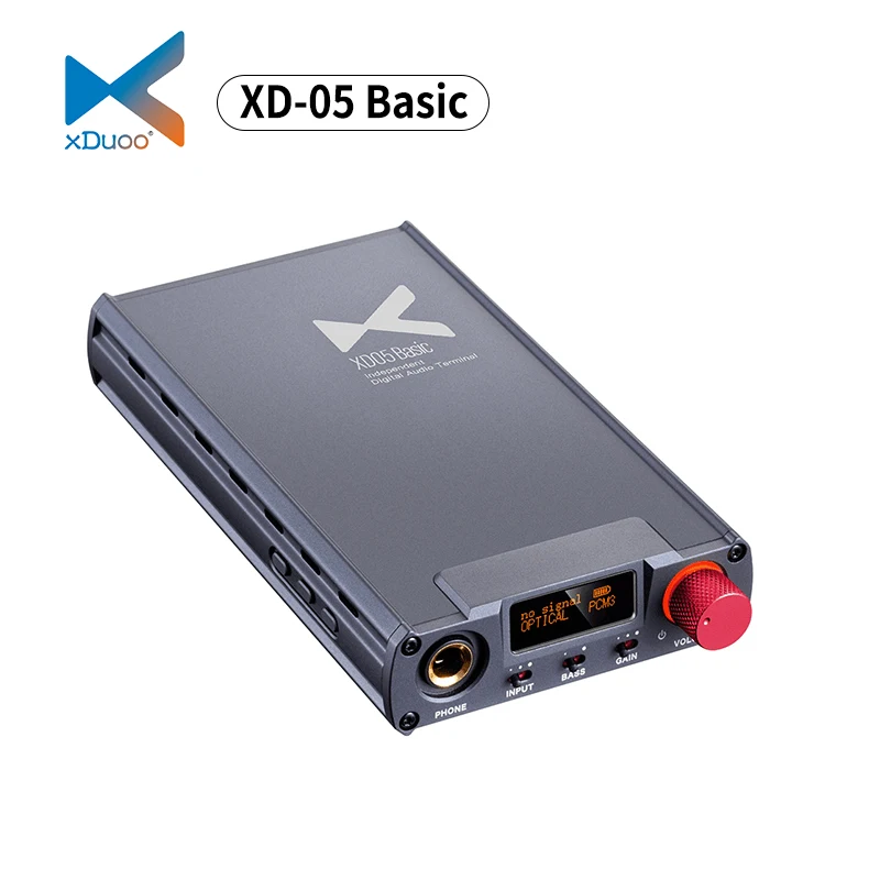 Tanie XDUOO XD-05 podstawowe wzmacniacz słuchawkowy ESS9018K2M 384KHz DSD256 XU208 XD05 podstawowe HiFi